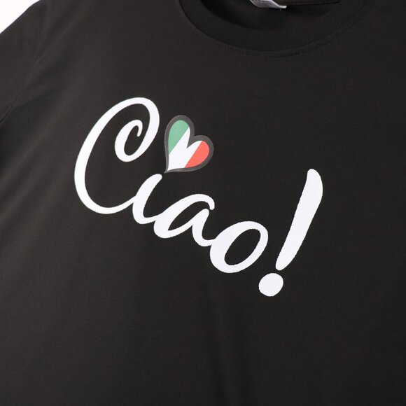 Ciao! Ladies XL Black T Shirt Italian - Picture 2 of 6